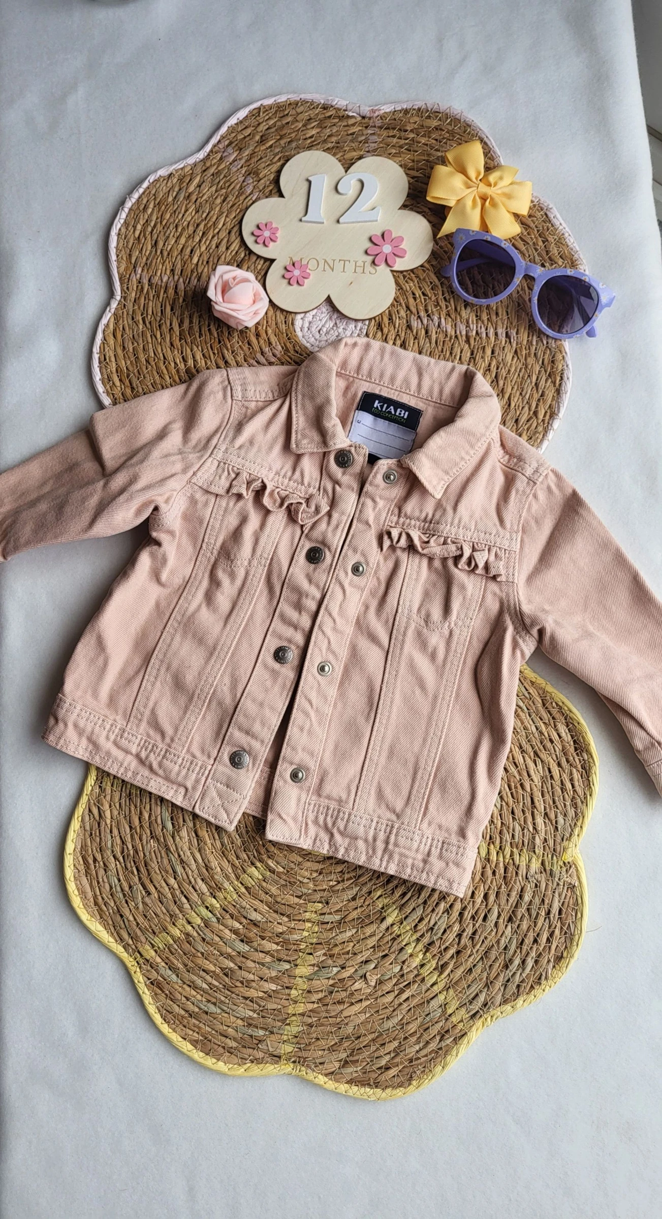 Veste jeans fille 12 mois